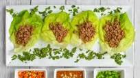 Low-FODMAP Asian Lettuce Wraps; Gluten-free, Dairy-free Low-FODMAP Asian Lettuce Wraps; Gluten-free, Dairy-free