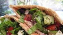 Greek Salad Pita Sandwich Greek Salad Pita Sandwich