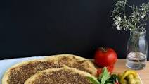 Za’atar Man’ouche – Flat bread with herbs Za’atar Man’ouche – Flat bread with herbs