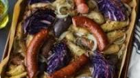 Sheet Pan Kielbasa Cabbage and Potatoes Sheet Pan Kielbasa Cabbage and Potatoes