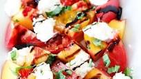 Tomato, Peach, and Burrata Salad Tomato, Peach, and Burrata Salad