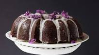 Chocolate Lavender Bundt Cake with Lemon Glaze Chocolate Lavender Bundt Cake with Lemon Glaze