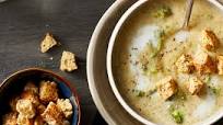 Creamy Vegan Broccoli Chowder with Garlic Croutons Creamy Vegan Broccoli Chowder with Garlic Croutons