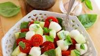 Chopped Cucumber Caprese Salad Chopped Cucumber Caprese Salad