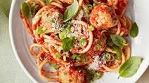 Spaghetti and Shrimp Meatballs Spaghetti and Shrimp Meatballs