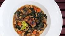Minestrone With Glazed Heritage Pork Belly Minestrone With Glazed Heritage Pork Belly
