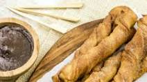 Easy Air Fryer Churros with Mexican Chocolate Sauce Easy Air Fryer Churros with Mexican Chocolate Sauce