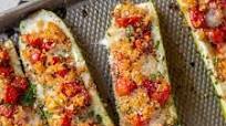 Bruschetta Quinoa Zucchini Boats Bruschetta Quinoa Zucchini Boats