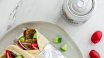 Vegetarian Seitan Gyros with Tzatziki Sauce Vegetarian Seitan Gyros with Tzatziki Sauce