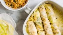 Vegan Stuffed Cabbage Rolls {Vegetarian & Dairy-Free} Vegan Stuffed Cabbage Rolls {Vegetarian & Dairy-Free}