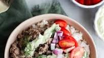 Loaded Mediterranean Ground Lamb Bowls Loaded Mediterranean Ground Lamb Bowls