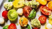 Basil Pesto Caprese Salad Basil Pesto Caprese Salad
