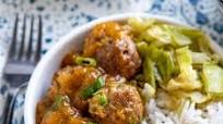 Chicken and Mango Meatballs with a Spicy Mango Sauce Chicken and Mango Meatballs with a Spicy Mango Sauce