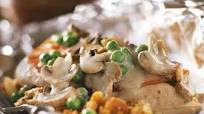 Foil-Pack Creamy Chicken & Mushroom Dinner Foil-Pack Creamy Chicken & Mushroom Dinner