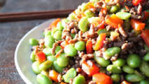 Easy Ground Beef and Edamame Easy Ground Beef and Edamame