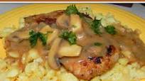 Pork Schnitzel w/Mushroom Gravy Pork Schnitzel w/Mushroom Gravy