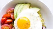 Low Carb Turkey Burger Bowl with Sriracha Mayo Low Carb Turkey Burger Bowl with Sriracha Mayo