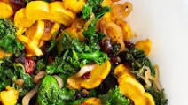 Warm Kale Salad with Roasted Delicata Squash (AIP) Warm Kale Salad with Roasted Delicata Squash (AIP)