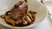 Grilled Pork Loin with Maitake Mushrooms and Cannellini Beans Grilled Pork Loin with Maitake Mushrooms and Cannellini Beans