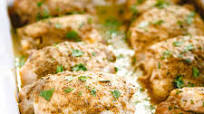 Mustard-Glazed Oven Baked Chicken Thighs Mustard-Glazed Oven Baked Chicken Thighs