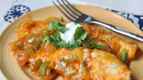 Easy Chicken Enchiladas for Two Easy Chicken Enchiladas for Two