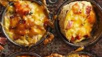 Apple, Bacon and Sweet Potato Mini Casseroles Apple, Bacon and Sweet Potato Mini Casseroles