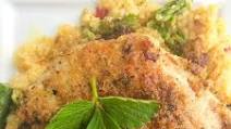 Lemon Thyme Pork Chops with Quinoa, Asparagus & Red Peppers Lemon Thyme Pork Chops with Quinoa, Asparagus & Red Peppers
