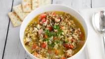 Low-FODMAP Chicken and Wild Rice Soup Recipe; Gluten-free, Dairy-free Low-FODMAP Chicken and Wild Rice Soup Recipe; Gluten-free, Dairy-free