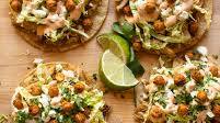 Chicken Tostadas with Chipotle Crema