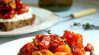 Melted Grape Tomato Bruschetta With Ricotta Melted Grape Tomato Bruschetta With Ricotta