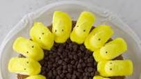 Peeps Sunflower Brownie Cake Peeps Sunflower Brownie Cake