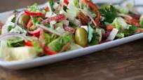 Antipasto Salad with Crisped Salami Antipasto Salad with Crisped Salami
