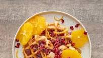 Orange-pomegranate buttermilk waffles Orange-pomegranate buttermilk waffles