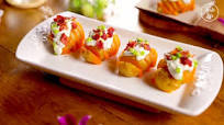 Baked Potato with Sour Cream & Bacon Baked Potato with Sour Cream & Bacon