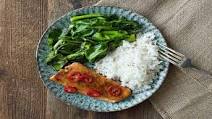 Teriyaki Salmon with Asian Greens and Fresh Chilli Teriyaki Salmon with Asian Greens and Fresh Chilli