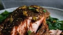 Za'atar Crusted Salmon Za'atar Crusted Salmon