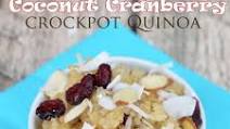 Coconut Cranberry Crockpot Quinoa Coconut Cranberry Crockpot Quinoa