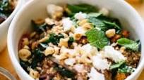 Mediterranean Roasted Sweet Potato & Farro Salad Mediterranean Roasted Sweet Potato & Farro Salad