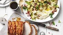Roast pork with cauliflower salad recipe Roast pork with cauliflower salad recipe