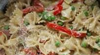 Creamy Farfalle with Proscuitto and Peas Creamy Farfalle with Proscuitto and Peas