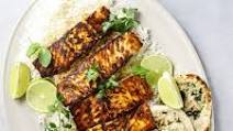 Tandoori Salmon with Cucumber Raita Tandoori Salmon with Cucumber Raita