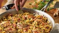 One Pan Bourbon & Bacon Braised Chicken Thighs One Pan Bourbon & Bacon Braised Chicken Thighs