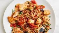 Spicy Fish and Olive Spaghetti