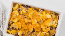 Cheesy Beef and Squash Casserole Cheesy Beef and Squash Casserole