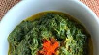 Palak ka kaapa - Spinach gravy from Uttarakhand, India Palak ka kaapa - Spinach gravy from Uttarakhand, India