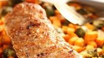 Sheet Pan Brown Sugar Garlic Pork Loin Filet Sheet Pan Brown Sugar Garlic Pork Loin Filet