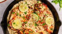 Coconut Lime Chicken Skillet: Whole30, Paleo, Gluten-Free, Dairy-Free Coconut Lime Chicken Skillet: Whole30, Paleo, Gluten-Free, Dairy-Free