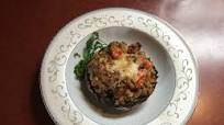 Stuffed Portobello Mushrooms with Ground Chicken and Cheese Stuffed Portobello Mushrooms with Ground Chicken and Cheese
