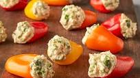Greek Hummus Stuffed Mini Peppers Greek Hummus Stuffed Mini Peppers