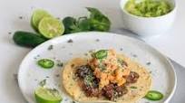 Vegetarian Baked Tostadas with Mexican Street Corn Vegetarian Baked Tostadas with Mexican Street Corn